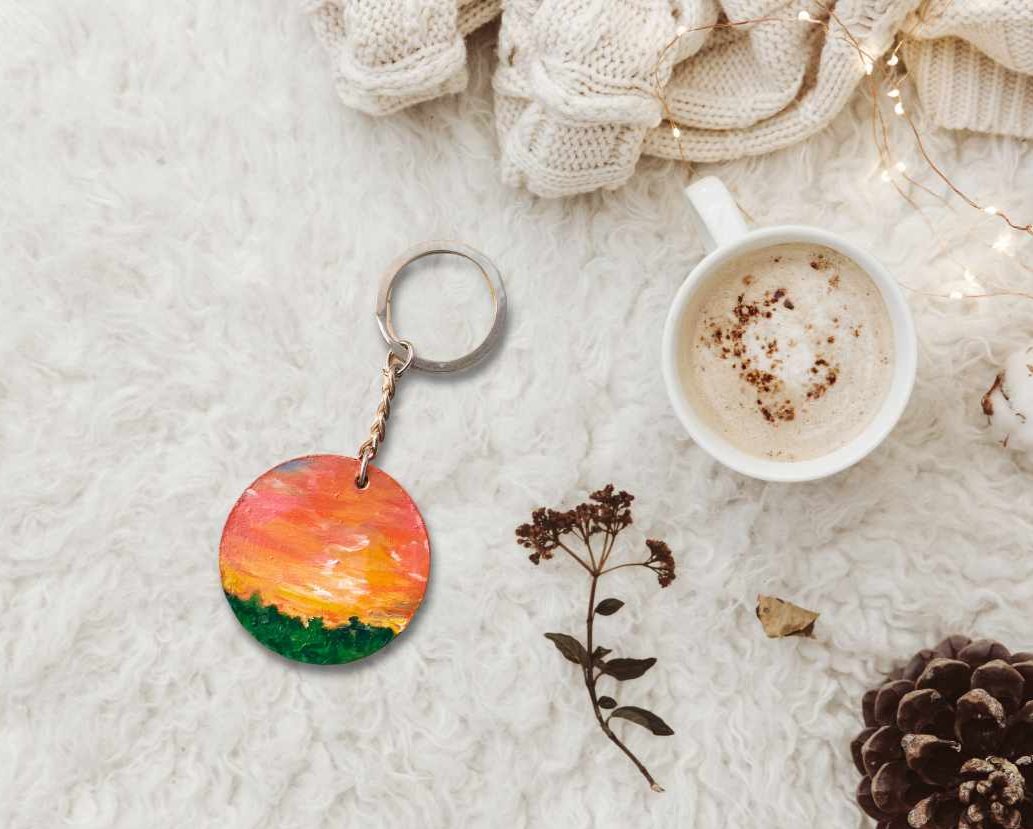 Radiant Sunrise Keycharm