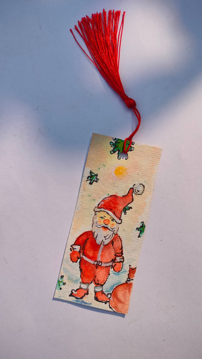 Santa's Gift - Christmas bookmark