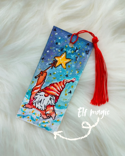 Hand-Painted Christmas Bookmark Set – Festive & Unique Gifts