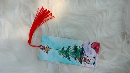 Snowy greetings - Christmas bookmark